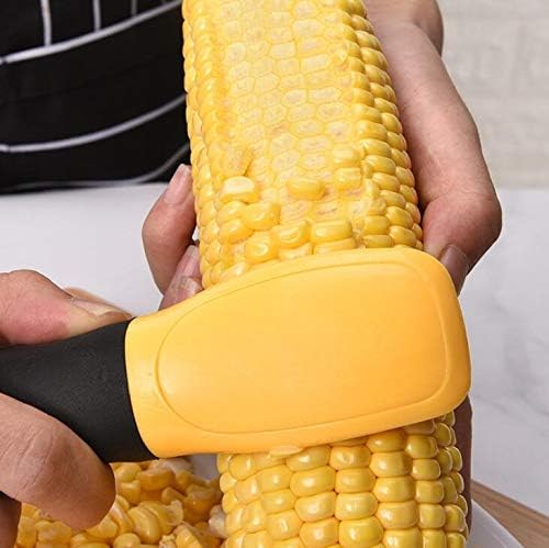 Corn Peeler, Corn Stripper Knife, Kitchen Corn Cob Remover Serrated Vertical Blade Remover