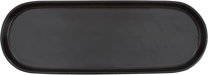 Simple Style Ceramic Sink Tray - Bathroom and Kitchen Counter Tray (Black)
