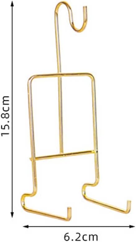 Teensery 2 Pcs Tea Cup and Saucer Stand Metal Teacup Display Easel Holder Desktop Coffee Mug Organizer Plate Storage Rack, Gold