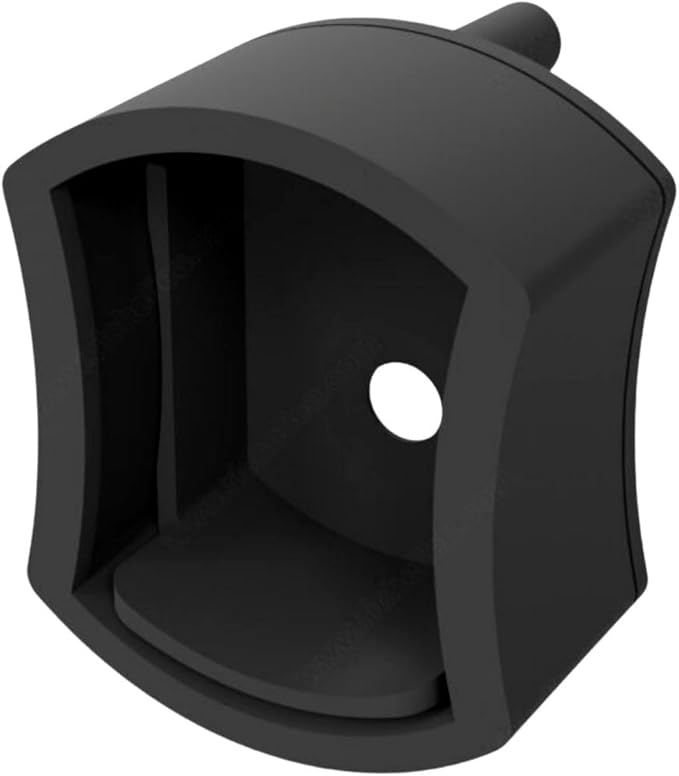 Premium hourglass closet rod - custom cut to size. Hourglass shaped wardrobe tube, protective top cover, seamless and reversible with ribbed and smooth sides. (Matte Black)