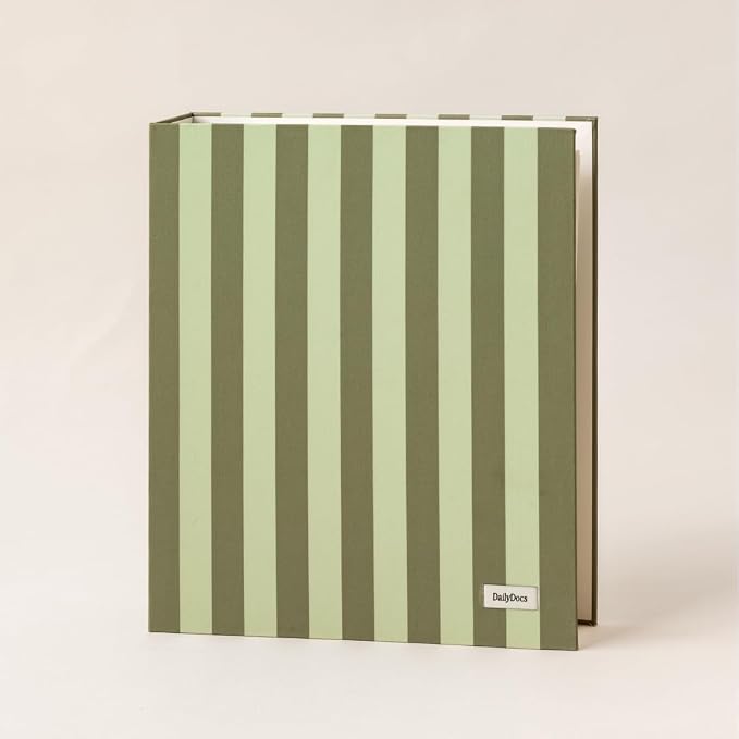 Document Organizer Binder – Premium Linen Folder System with Full & Half-Page Envelopes for Important Papers, Passports, Birth Certificates & More