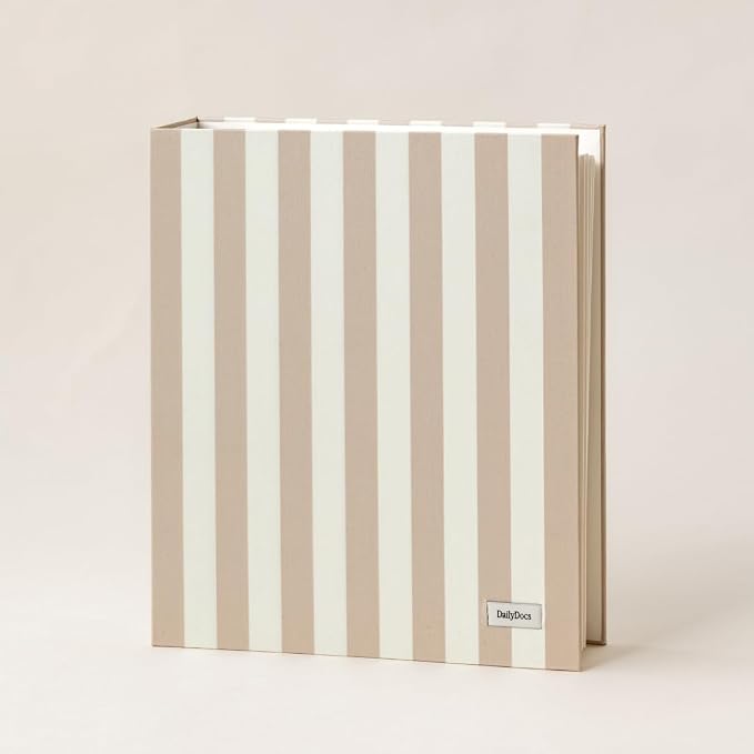 Document Organizer Binder – Premium Linen Folder System with Full & Half-Page Envelopes for Important Papers, Passports, Birth Certificates & More