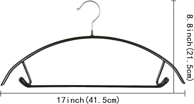 Modern Non-Slip Hangers, 10 Pack with Hooks, Heavy Duty Coat Hangers for Wardrobe Organization, Suit Hangers for Space Saving