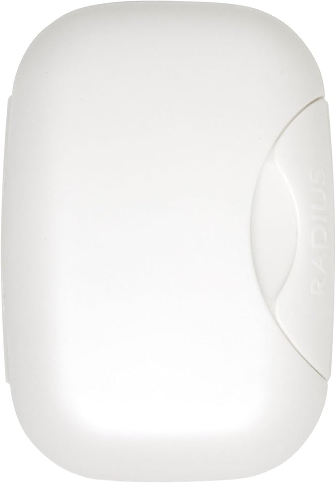 RADIUS Soap Travel Case, BPA-Free Recycled Plastic, Leakproof, Portable for Bathroom, Gym, Home, Camping - White