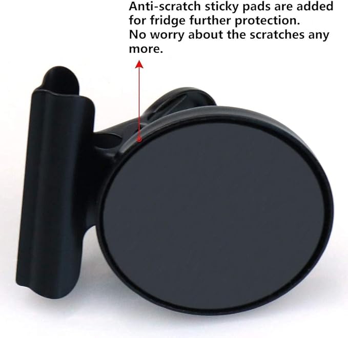 Grtard 24 Pack Magnetic Clips Heavy Duty, Magnet Clips for Fridge, Refrigerator Magnets with Clip, No-Scratch Strong Magnetic Clip for Refrigerator, Whiteboard, Cruise Cabins, Locker(Black)