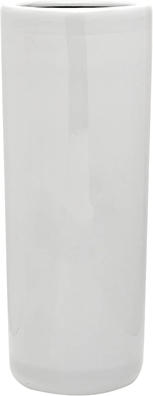 Red Lantern 24" Antique White Porcelain Umbrella Stand