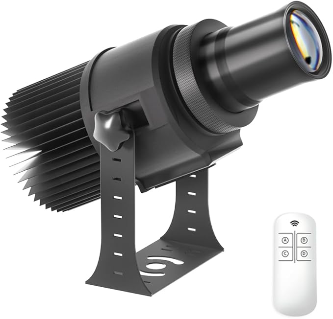 40W Custom GOBO P𝐫𝐨𝐣𝐞𝐜𝐭𝐨𝐫 Led Logo Lights Image for Store Business Outdoor and Indoor I𝐩𝟔𝟕 Waterproof with Remote Control (40, Watts)