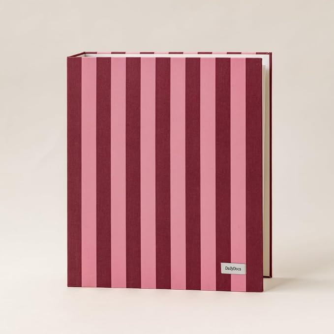 Document Organizer Binder – Premium Linen Folder System with Full & Half-Page Envelopes for Important Papers, Passports, Birth Certificates & More