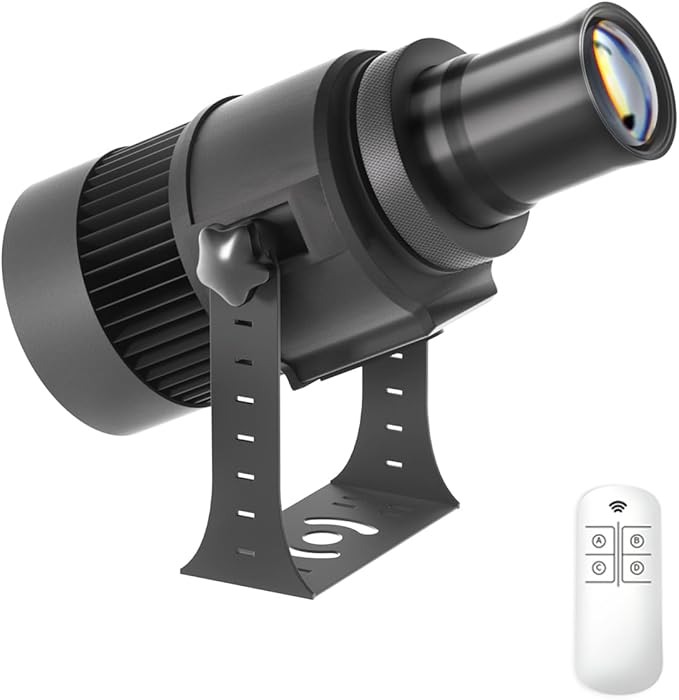 110W Custom GOBO P𝐫𝐨𝐣𝐞𝐜𝐭𝐨𝐫 Led Logo Lights Image for Store Business Outdoor and Indoor I𝐩𝟔𝟕 Waterproof with Remote Control (110, Watts)