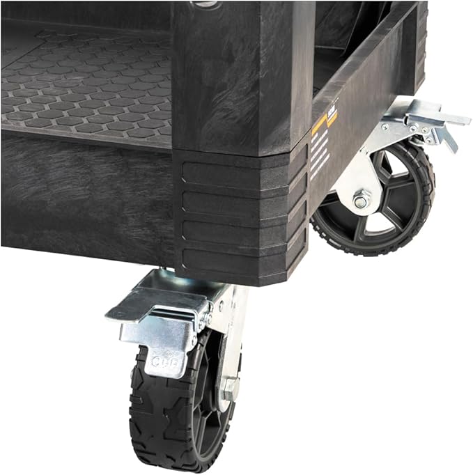 Klein Tools MODbox Utility Cart, 6-Inch Wheels, Rolling Tool Cart, 500-Pound Capacity for Jobsite and Warehouse