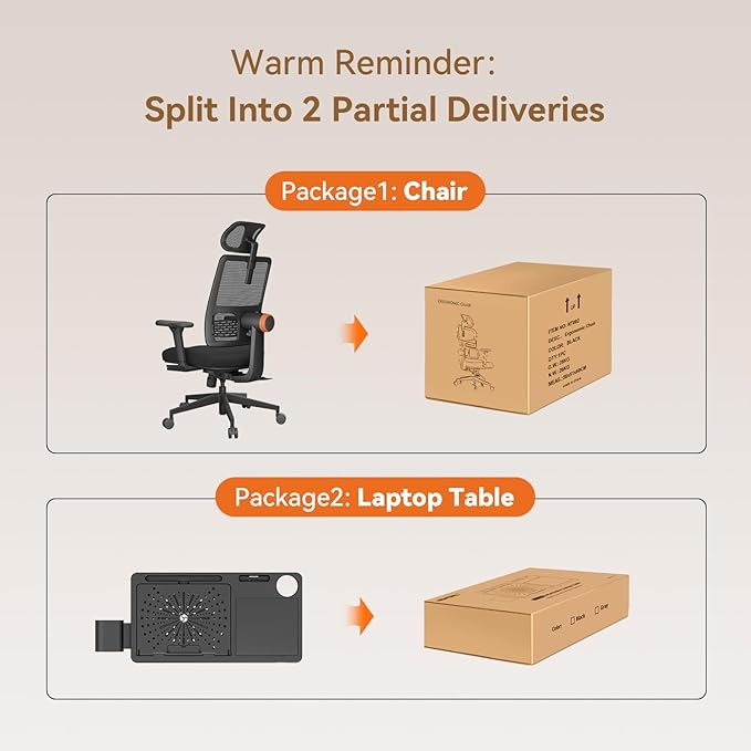 Newtral Ergonomic Mesh Office Chair with with Adaptive Lumbar Support, High Back Desk Computer Chair with 4D Adjustable Armrest, 136° Tilt Lock, Adjustable Seat Depth & Height(with Laptop Tray, Black)