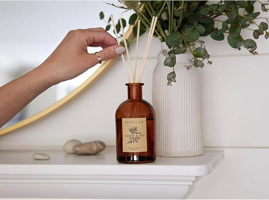 Craft & Kin Reed Diffuser Sticks – 3-Pack of 8 Natural Rattan Diffuser Sticks – Eco-Friendly Reed Replacement for Essential Oil Diffusers – Home Fragrance Accessory for Bedroom & Bathroom