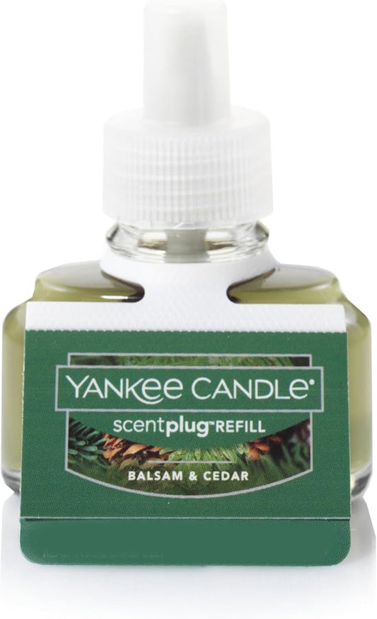 Yankee Candle ScentPlug Refill (2.5 Ounce (Pack of 4), Balsam & Cedar)