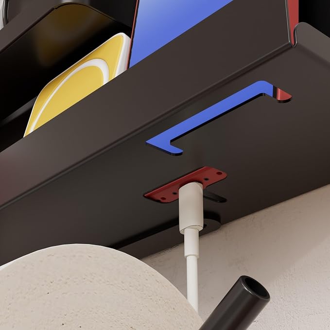 A Gentle Bedside Floating Shelf (White) Self-Adhesive It Serves as a Handy Storage Solution and Also Adds a Cute Touch to the Room. Suitable for Both Bedrooms and Offices Male and Female Dormitories