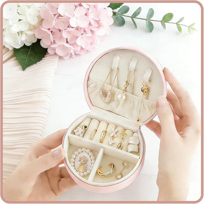 18 Pcs Mini Jewelry Travel Case,Gorgeous Leather Travel Jewelry Box for Bridal Proposal Gifts,Exquisite Multicolor Bulk Jewelry Boxes for Rings,Earrings and Necklaces