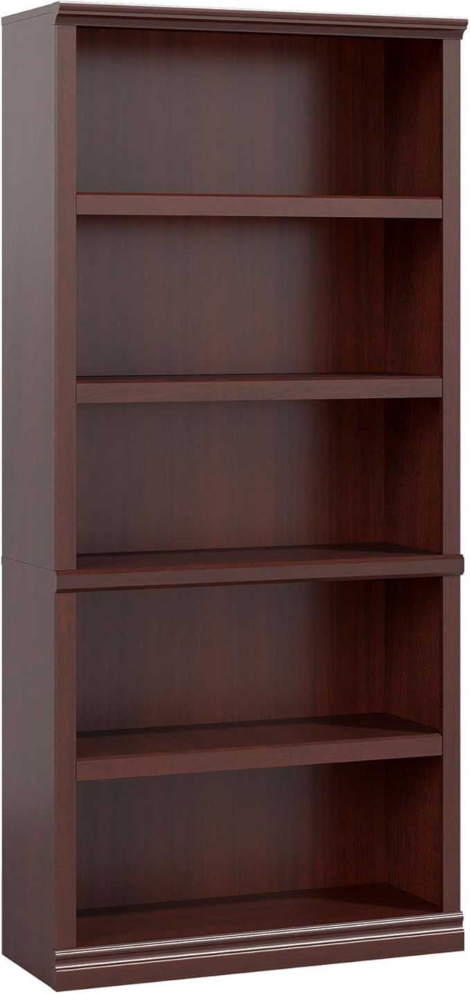Bookshelf, Open Storage 70 Inch Tall 5 Shelf Bookcase, Floor Standing Bookshelves and Bookcases, Book case for Farmhouse Library Office Bedroom Kids, Mahogany - 5 Tier