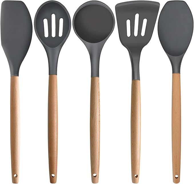 TTVOVO Cooking Utensils Set, Gray 5Pcs