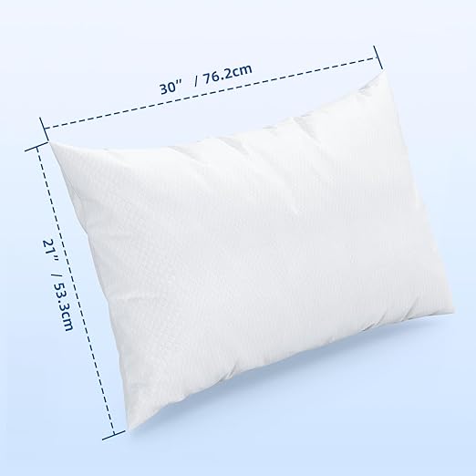 JMU 600PCS Disposable White Pillow Case 21" x 30", Tissue/Poly Single Use Pillowcases Medical