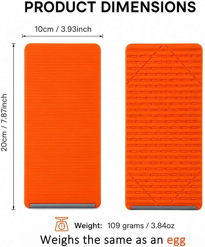Flexible Foldable Phone Holder, Silicone Aluminum Adjustable Desktop Stand, Portable Anti Slip Phone Mount for Office Travel 2026 (Orange)