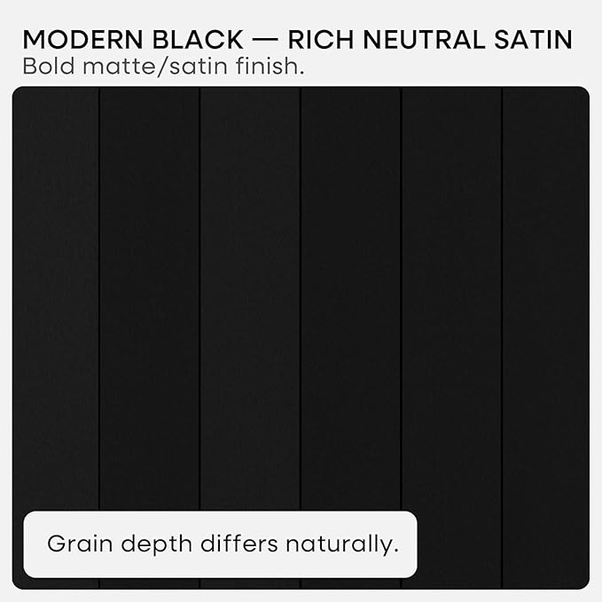Homeforia Black Floating Shelves 24 inch, High End Solid Real Wood 24inch Bathroom Floating Shelf for Wall Mounted, Black Wooden 24in Floating Shelves, Heavy Duty Bracket, 24 X 6.5 X 1.75 in, Set of 4