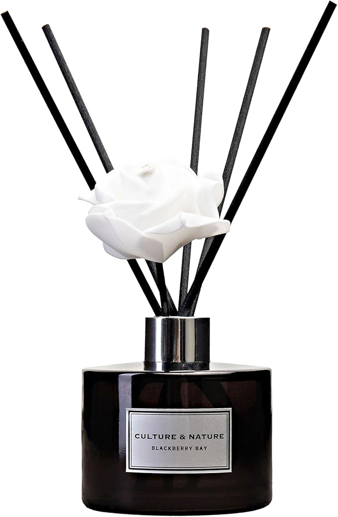 CULTURE & NATURE Reed Diffuser Set (6.7oz, BlackBerry Bay)