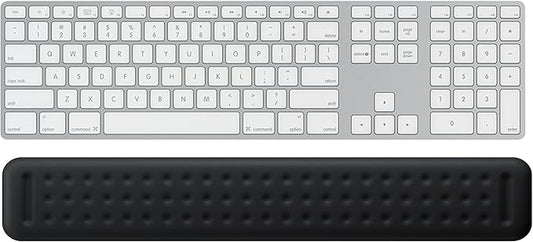 Keyboard Wrist Rest - 17 3/8 in Wrist Rest for Computer and Laptop with Massage Dots, Memory Foam Wrist Pad for Keyboard with Non-Slip PU Base for Ergonomic Wrist Support.