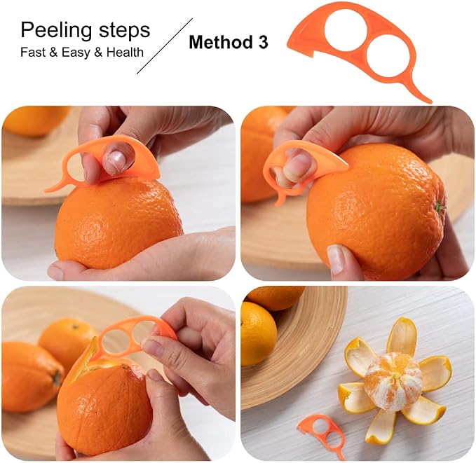 Carrot Peelers, Kitchen Vegetable Peeler Set, Including orange peeler, Corn Peeler, Corn Stripper, Potato, Apple Peelers, Y Peeler for Veggie & Fruit(Color-1) 6 Pcs