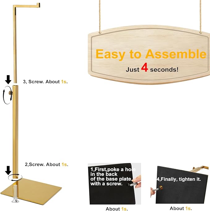 Gold Purse Display Stand, 2 Pack Handbag Display Stand Adjustable Height Stainless Steel Stability Non-slip Base,22lbs Large Bags Display Rack Luxury Purse Holder for Table Retail Closet