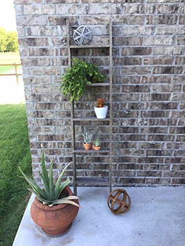 BarnwoodUSA Reclaimed Wood Bookcase Ladder (5 Foot, Black)