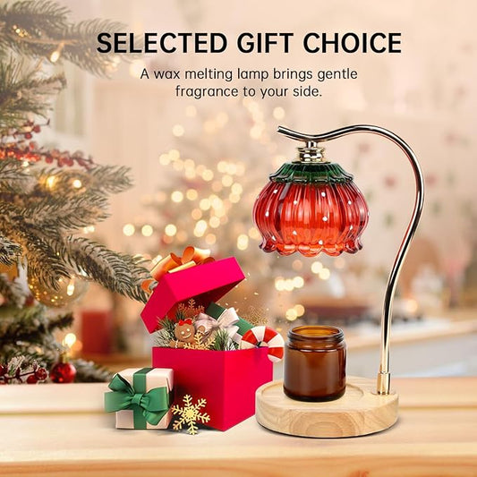 GEEZO Fragrance Candle Warmer Lamp,Electric Candle Warmer with Timer & Dimmer,Mom Christmas Birthday Gifts for Women, House Warming Gifts New Home Bedroom Decor