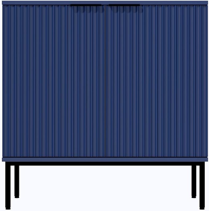 Fluted Sideboard, Buffet Cabinet with Storage, Wooden with Doors and Shelves, Accent Cabinet for Living Dining Room, Entryway
