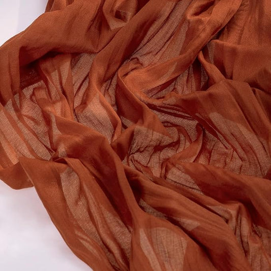 Socomi 3pcs Terracotta Valentine's Day Cheesecloth Table Runner Boho Rustic Gauze 120 inch 10FT Cheese Cloth Runner for Wedding Party Baby Shower Birthday Home Decor Holiday Decorations