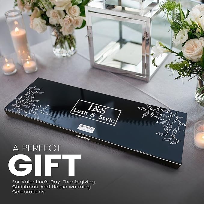 Lush & Style Premium Large Bathtub Tray Large & Thick 35x10 Inch, Acacia Wood Luxury, Waterproof, Non-Toxic, Adjustable Legs, No Tools Required,Caddy Tray, Luxury Bath Accessories,New Home Essenials