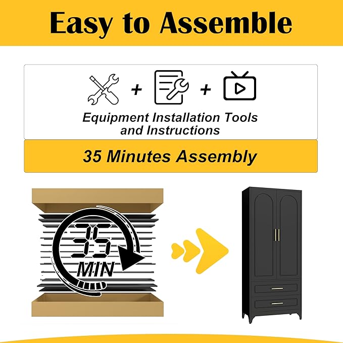 Metal Kitchen Pantry Storage Cabinet with 2 Drawers,75Inch Black Food Pantry Cabinets for Kitchen with 2 Adjustable Shelves,Tall Storage Cupboard for Living Room, Dining Room Office