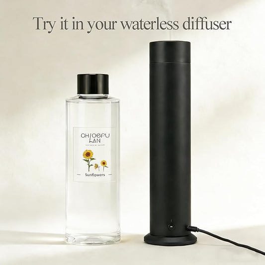 Sunflowers Scented Oil Diffuser Refill 200ml/6.76 fl oz Air Freshener with Natural Essential Oils,Floral Fruity Scent, Daisy-Inspired Long-Lasting Diffuser Oil, Home & Bathroom Decor