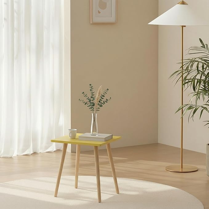 FORAOFUR Side Tables Living Room Set of 2, Small Wooden Table Accent Table Nursery Room, Bedroom, Accent Tables for Small Spaces, Easy Assembly
