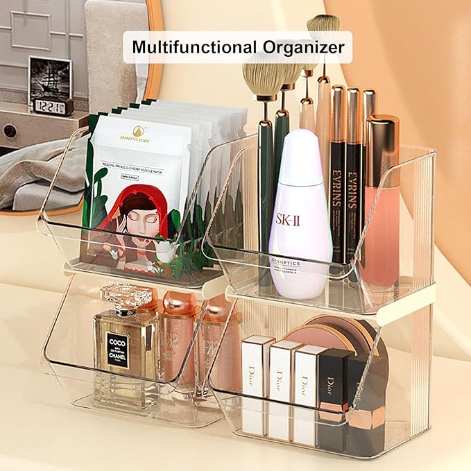 K Cup Holder Tea Bag Organizer, Coffee Pod Holders for Keurig Nespresso Vertuo Pods Kcup Sugar Packet Creamer Holder Tea Rack Coffee Bar Accessories (Stacking B)