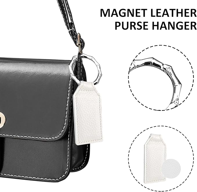 Magnetic Purse Hanger White Purse Magnet Heavy Duty Magnet Handbag Holder for Table Purse Magnet