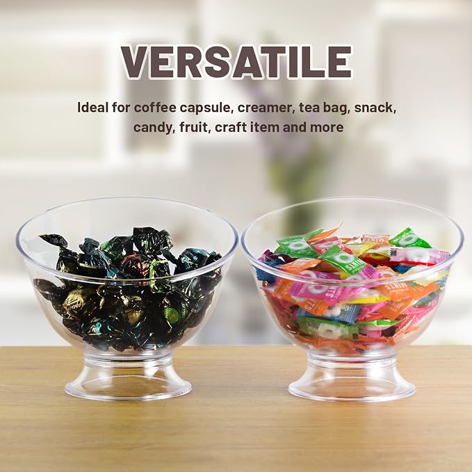 2-Pack Coffee Pod Holder, Plastic Coffee Capsule Organizer, Creamer Container for Coffee Bar, Countertop