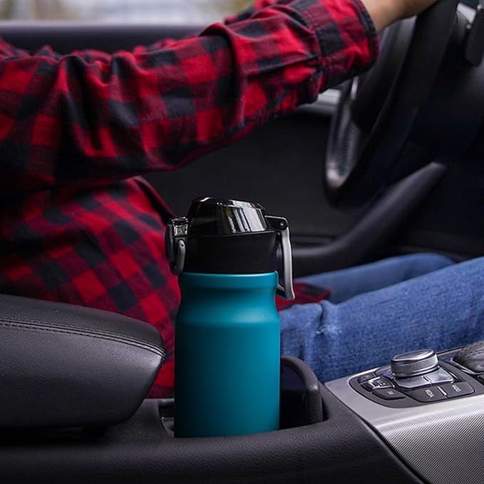 BJPKPK Stainless Steel Insulated Water Bottle with Straw Lid 25oz Reusable Metal Thermal Flask Bottles Keep Cold and Hot,Mint