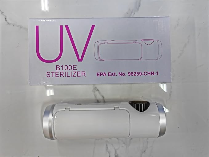 Toothbrush Holder Cleaner with Fan Drying & 6min Timing Function, 5 Toothbrush Slots, Rechargeable Bathroom Wall Mounted Fit Sonic and Manual Toothbrushes