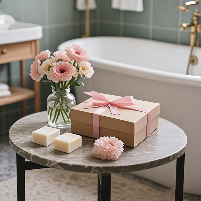 Foldable Bathtub Caddy Tray for Tub,Bamboo Expandable Bath Table Trays,Premium Bathroom Accessories for New Home & Mothers Day & Birthday Gifts for Couples,Brown