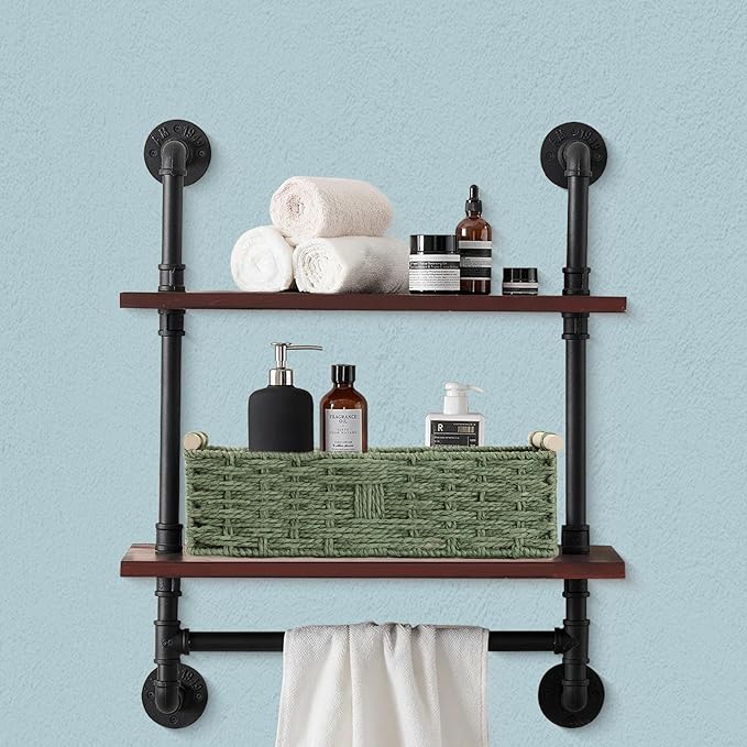 Toilet Paper Storage Basket,Decorative Small Wicker Baskets with Wooden Handles,Green Paper Rope Storage Basket for Bathroom Decor,Toilet Tank Shelf,Countertop Organizer