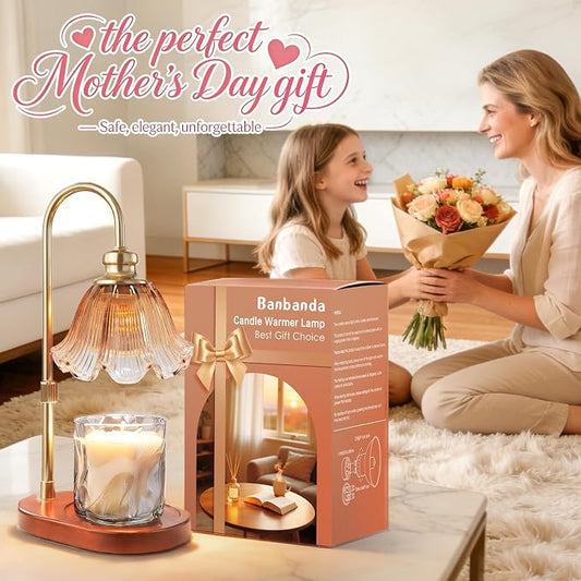 Banbanda Candle Warmer Lamp with Timer, Birthday Gifts for Women, House Warming Gifts New Home Decor – Height Adjustable Candle Lamp