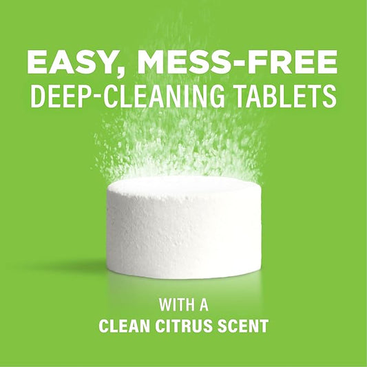 Affresh Garbage Disposal Cleaner, Helps Power Away Odor Causing Bacteria, Debris & Grime in Grind Chamber, Impeller & Drain Pipe, 6 Tablets, 6 Month Supply