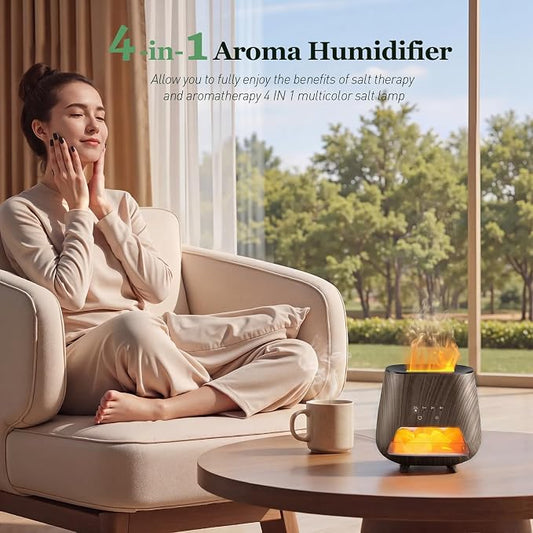 Essential Oil Diffuser for Home, π-π’π§-π Aromatherapy Diffuser & ππ’π¦ππ₯ππ²ππ§ πππ₯π Lamp, 200ml Cool Mist Humidifier, π-ππ¨π₯π¨π« πππ, Auto Off, Bedroom Office Yoga (Black)