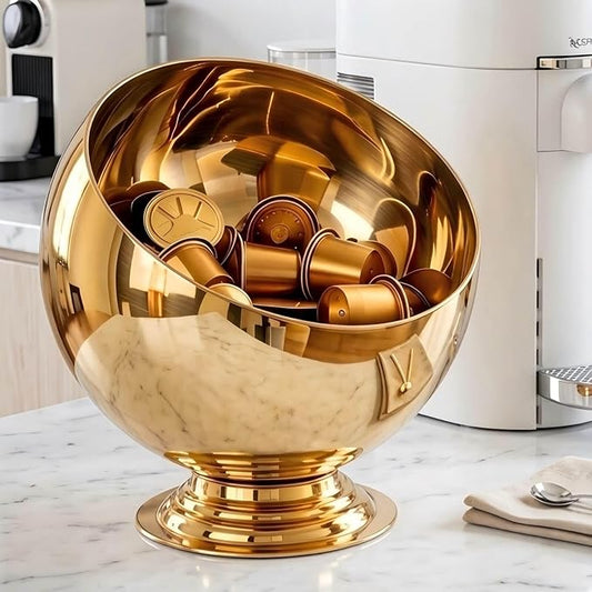 Coffee Pod Holder-Coffee Pod Storage-K Cup Holder-Espresso Pod Holder-Coffee Pod Organizer(GOLD