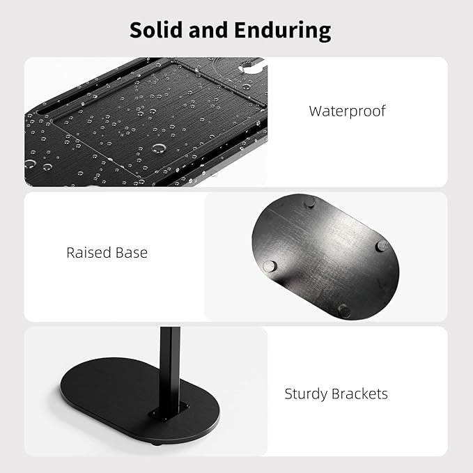 Bamboo Bathtub Tray Table with Adjustable Height,Freestanding Design for Spa,Bathtub, Bed, Sofa, Couch with Wine Glass Holder, Perfect for Luxury Bath Home Spa Gift(Black)