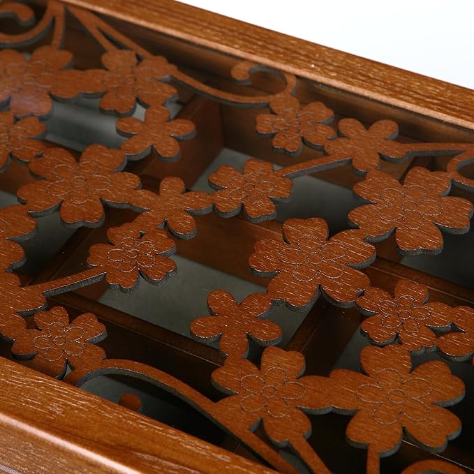 Changsuo Wooden Jewelry Box for Women with, Drawers, Medium Jewelry Storage Organizer