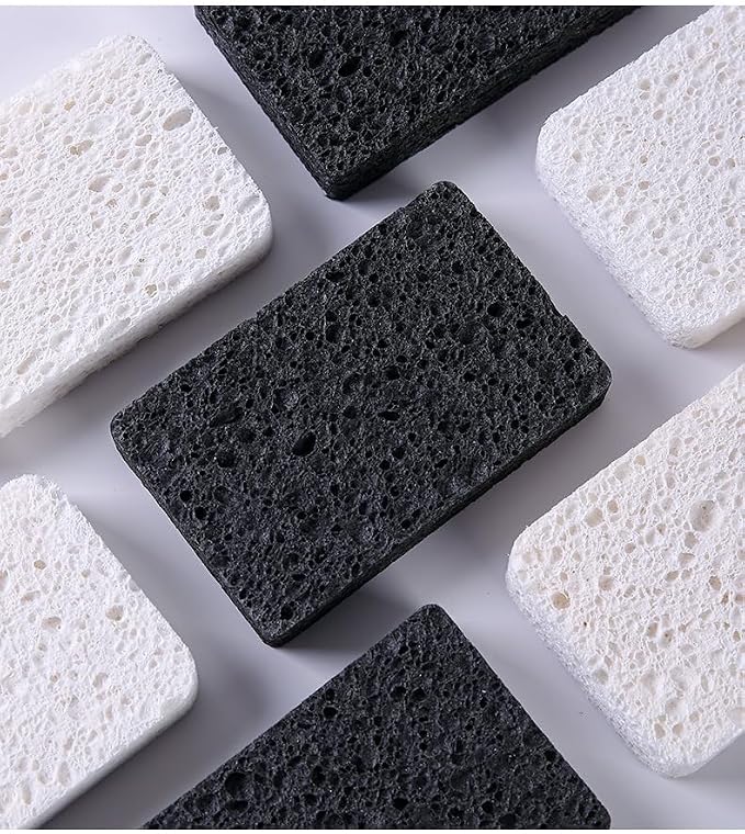 36 - Pack Non-Scratch Scrub Sponges - Sponges for Dishes and Washing Dishes, Cleaning Sponges for Kitchen Home and More(Black+White)
